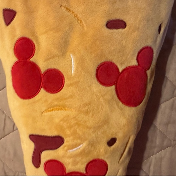 Disney Parks Plush Pillow - Mickey Mouse Pizza - 23" EUC - Picture 7 of 11